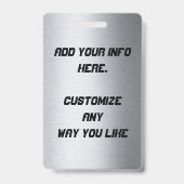 メタリックな社員バッジ バッジ (裏面)