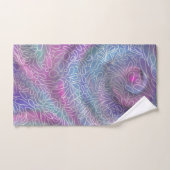 メタリックのマーメイドの色と抽象芸術ペイズリーショー バスタオルセット (ハンドタオル)