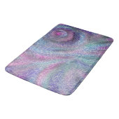 メタリックのマーメイドカラーと抽象芸術ペイズリー バスマット (アングル)