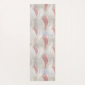 メタリックはっきりしたな3DレッドグレーのテクスチャはヨガMに見える ヨガマット (裏面)