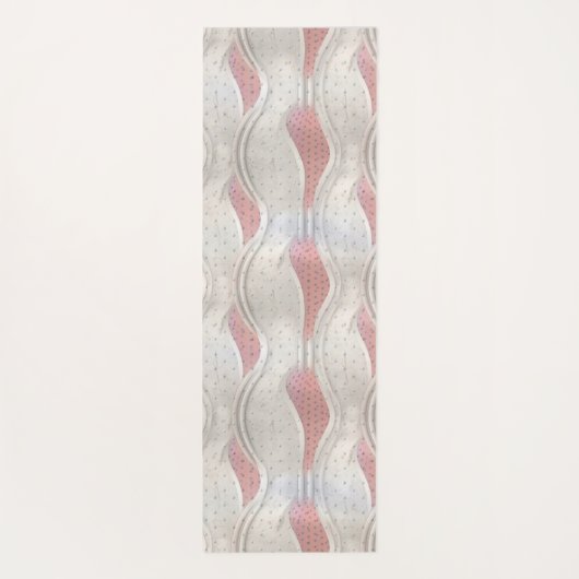 メタリックはっきりしたな3DレッドグレーのテクスチャはヨガMに見える ヨガマット (裏面)