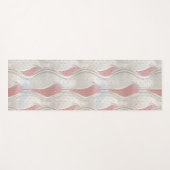 メタリックはっきりしたな3DレッドグレーのテクスチャはヨガMに見える ヨガマット (正面(横))