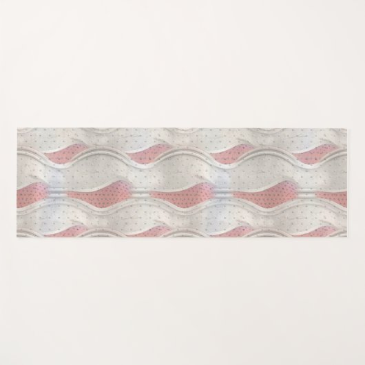 メタリックはっきりしたな3DレッドグレーのテクスチャはヨガMに見える ヨガマット (正面(横))