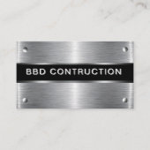 メタリックはっきりしたルック建築名刺：バス 名刺 (正面)