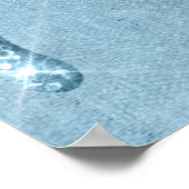 メタリックアイスブルードリップ |グリジーグリッターメルト ポスター (角)