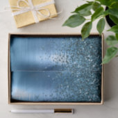 メタリックアクアブルースパークルグリッター 薄葉紙 (ギフト)