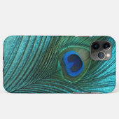 メタリックアクアブルーピーコックフェザー Case-Mate iPhoneケース (裏面(横))