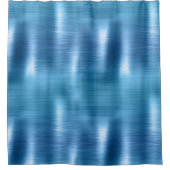 メタリックアクアブルー シャワーカーテン (正面)