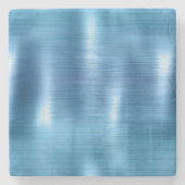 メタリックアクアブルー ストーンコースター (正面)