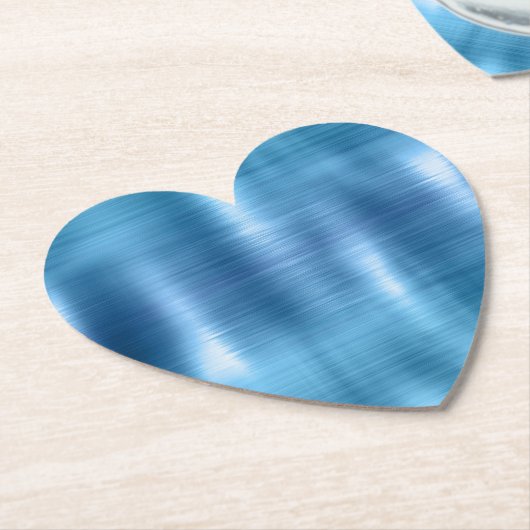 メタリックアクアブルー ペーパーコースター (アングル)