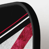 メタリックアラバマ州旗モノグラム ピックルボールラケット (左詳細)