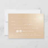 メタリックエレガントグラデーションハートミニマリスト (裏面)