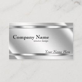 メタリックエレガントルックシェードプラチナ 名刺