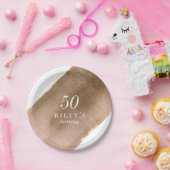 メタリックエレガント金ゴールドバースデーパーティー紙プレート ペーパープレート (パーティー)