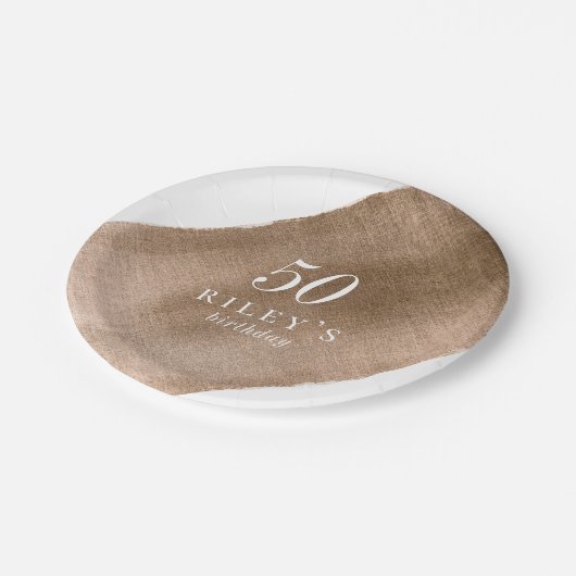 メタリックエレガント金ゴールドバースデーパーティー紙プレート ペーパープレート (アングル)