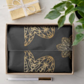 メタリックエレガント金ゴールドフェイクマンダラスデクページ 薄葉紙 (ギフト)