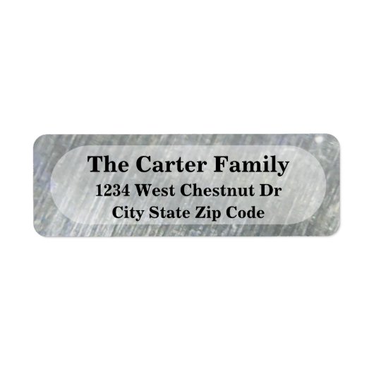 メタリックオフィスのアドレスの戻り値ラベル ラベル (正面)