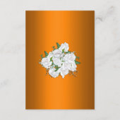 メタリックオレンジとホワイトロー結婚ズの詳細 エンクロージャーカード (裏面)