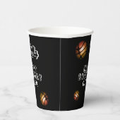 メタリックオレンジバスケットボールバースデーパーティーPap 紙コップ (右)