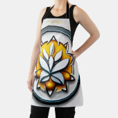 メタリックオーキッド：ピンクと黄色の贅沢 エプロン (インサイチュ)