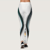 メタリックオーキッド:ピンクと黄色の贅沢 レギンス (裏面)