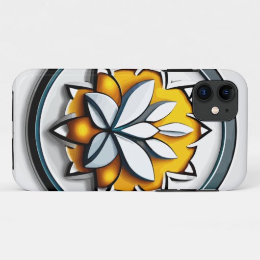 メタリックオーキッド:ピンクと黄色の贅沢 Case-Mate iPhoneケース (裏面(横))