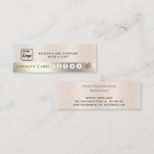 メタリックカスタムパールピンクハート ロイヤリティカード (正面/裏面)