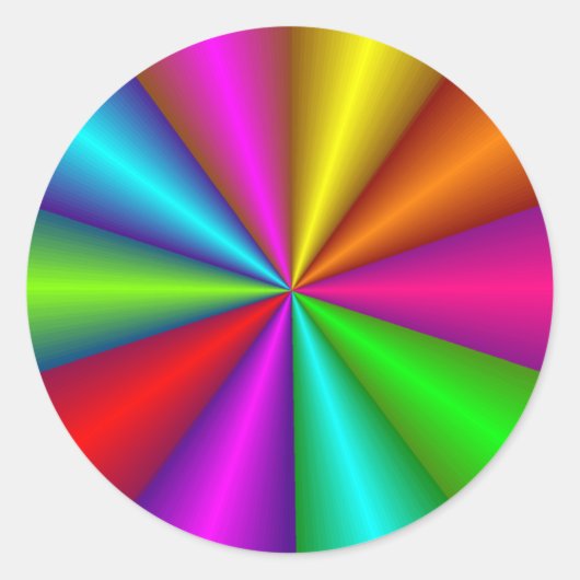 メタリックカラフルカラーホイールシール ラウンドシール (正面)