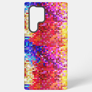 メタリックカラフルスパンコールディスコミラーデザイン SAMSUNG GALAXY S22 ULTRAケース