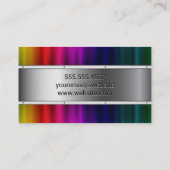 メタリックカラフルバックグラウンド 名刺 (裏面)