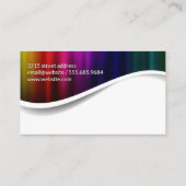 メタリックカラフルバックグラウンド 名刺 (裏面)