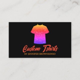 メタリックカラフルTシャツプリント衣料アパレル 名刺