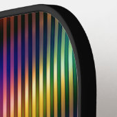 メタリックカラーラインデザイン ピックルボールラケット (左詳細)