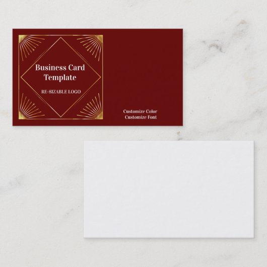 メタリッククラスサウスウエスタンスタイル名刺 名刺 (正面/裏面)