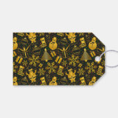 メタリッククリスマスコラージュ ギフトタグ (正面(横))