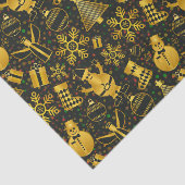 メタリッククリスマスコラージュ 薄葉紙 (詳細)