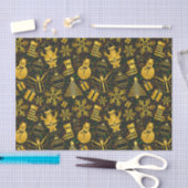 メタリッククリスマスコラージュ 薄葉紙 (クラフト)