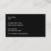 メタリッククールユニーク名刺 名刺 (裏面)