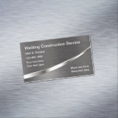 メタリッククールルック溶接建築 マグネット名刺 (インサイチュ)