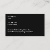 メタリッククールルック 名刺 (裏面)