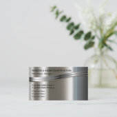 メタリッククール建築名刺 名刺 (スタンド正面)