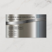 メタリッククール建築名刺 名刺 (正面)