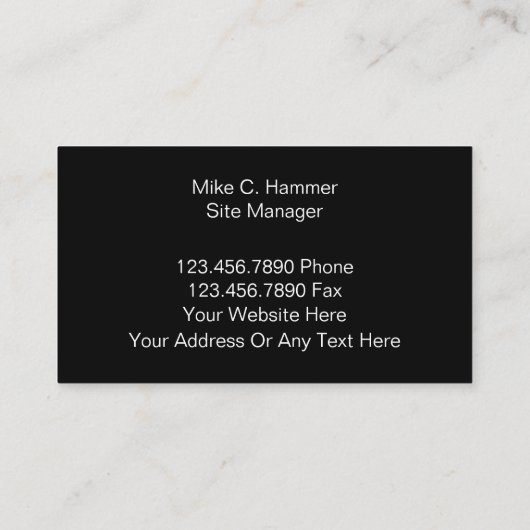 メタリッククール建築名刺 名刺 (裏面)