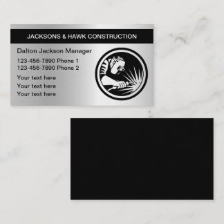 メタリッククール建築名刺 名刺