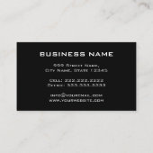 メタリッククール男らしルック機械加工装置 名刺 (裏面)