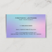 メタリックグラデーションアクセント 名刺 (裏面)