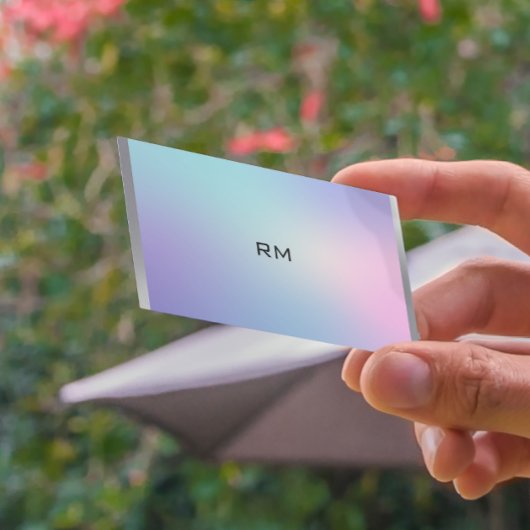 メタリックグラデーションアクセント 名刺