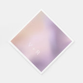 メタリックグラデーションモノグモダンラム紙ナプキン スタンダードランチョンナプキン (角)