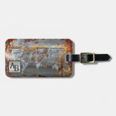 メタリックグランジワールドマップラゲージタグ ラゲッジタグ (正面横)