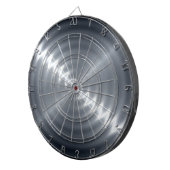 メタリックグレーステンレス鋼メタルルック ダーツボード (正面右)